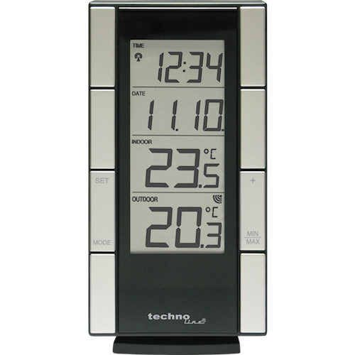 TECHNOTRADE WS 9765-IT Wetterstation Temperaturstation Funkuhr 24h-Anzeige 